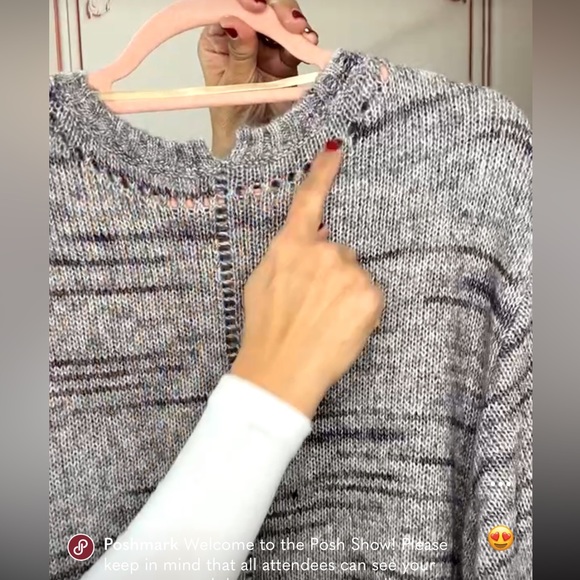 Democracy Gray Sweater Long Sleeve - Picture 11 of 14